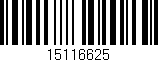 Código de barras (EAN, GTIN, SKU, ISBN): '15116625'