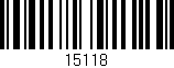 Código de barras (EAN, GTIN, SKU, ISBN): '15118'