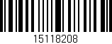 Código de barras (EAN, GTIN, SKU, ISBN): '15118208'