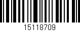 Código de barras (EAN, GTIN, SKU, ISBN): '15118709'