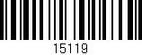 Código de barras (EAN, GTIN, SKU, ISBN): '15119'
