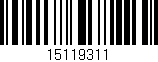 Código de barras (EAN, GTIN, SKU, ISBN): '15119311'