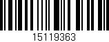 Código de barras (EAN, GTIN, SKU, ISBN): '15119363'