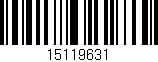 Código de barras (EAN, GTIN, SKU, ISBN): '15119631'