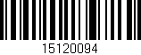 Código de barras (EAN, GTIN, SKU, ISBN): '15120094'