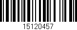 Código de barras (EAN, GTIN, SKU, ISBN): '15120457'