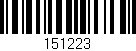 Código de barras (EAN, GTIN, SKU, ISBN): '151223'