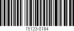 Código de barras (EAN, GTIN, SKU, ISBN): '15123-0184'