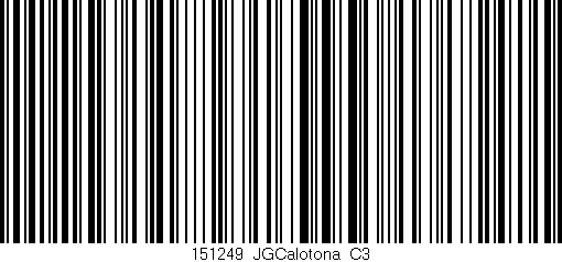 Código de barras (EAN, GTIN, SKU, ISBN): '151249_JGCalotona_C3'