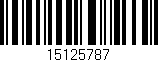 Código de barras (EAN, GTIN, SKU, ISBN): '15125787'