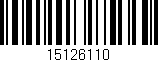 Código de barras (EAN, GTIN, SKU, ISBN): '15126110'