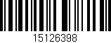 Código de barras (EAN, GTIN, SKU, ISBN): '15126398'