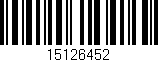 Código de barras (EAN, GTIN, SKU, ISBN): '15126452'