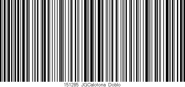 Código de barras (EAN, GTIN, SKU, ISBN): '151285_JGCalotona_Doblo'