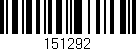 Código de barras (EAN, GTIN, SKU, ISBN): '151292'
