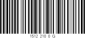Código de barras (EAN, GTIN, SKU, ISBN): '1512_210_0_G'