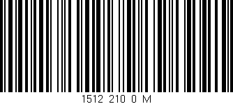 Código de barras (EAN, GTIN, SKU, ISBN): '1512_210_0_M'