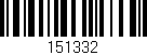 Código de barras (EAN, GTIN, SKU, ISBN): '151332'