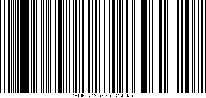 Código de barras (EAN, GTIN, SKU, ISBN): '151360_JGCalotona_GolTdos'