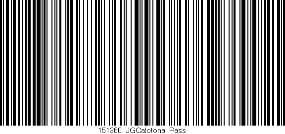 Código de barras (EAN, GTIN, SKU, ISBN): '151360_JGCalotona_Pass'