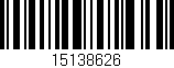 Código de barras (EAN, GTIN, SKU, ISBN): '15138626'