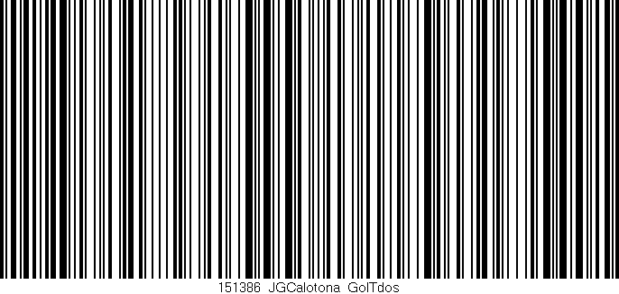 Código de barras (EAN, GTIN, SKU, ISBN): '151386_JGCalotona_GolTdos'