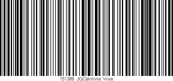 Código de barras (EAN, GTIN, SKU, ISBN): '151386_JGCalotona_Voya'