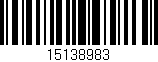 Código de barras (EAN, GTIN, SKU, ISBN): '15138983'