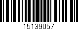 Código de barras (EAN, GTIN, SKU, ISBN): '15139057'