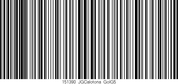 Código de barras (EAN, GTIN, SKU, ISBN): '151390_JGCalotona_GolG5'