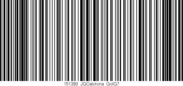Código de barras (EAN, GTIN, SKU, ISBN): '151390_JGCalotona_GolG7'