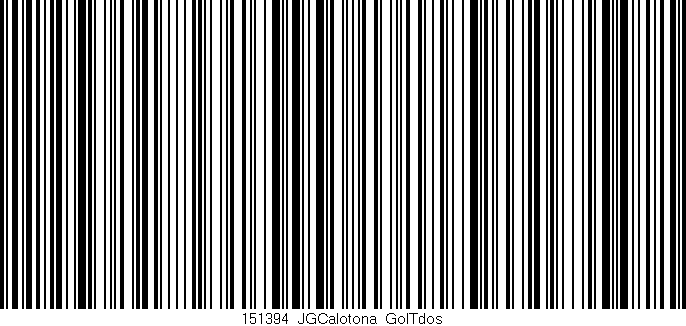 Código de barras (EAN, GTIN, SKU, ISBN): '151394_JGCalotona_GolTdos'