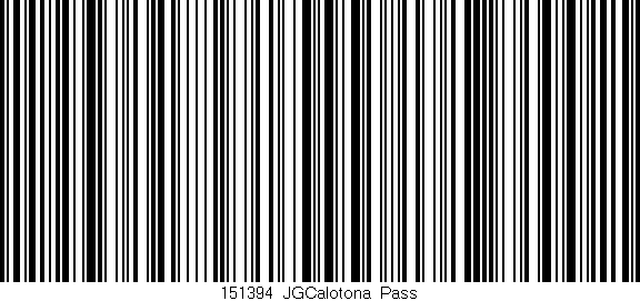 Código de barras (EAN, GTIN, SKU, ISBN): '151394_JGCalotona_Pass'