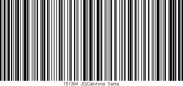 Código de barras (EAN, GTIN, SKU, ISBN): '151394_JGCalotona_Santa'