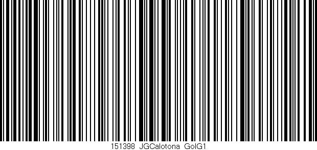 Código de barras (EAN, GTIN, SKU, ISBN): '151398_JGCalotona_GolG1'