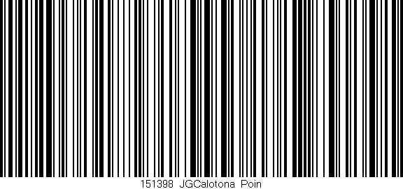 Código de barras (EAN, GTIN, SKU, ISBN): '151398_JGCalotona_Poin'