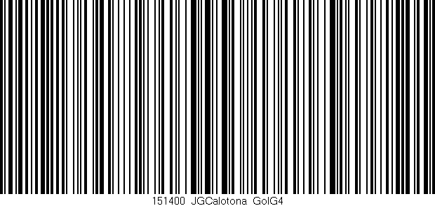 Código de barras (EAN, GTIN, SKU, ISBN): '151400_JGCalotona_GolG4'
