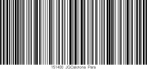 Código de barras (EAN, GTIN, SKU, ISBN): '151400_JGCalotona_Para'