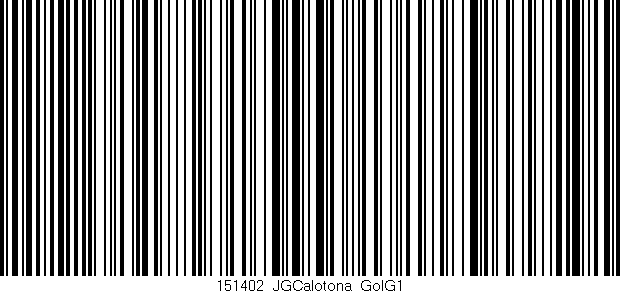 Código de barras (EAN, GTIN, SKU, ISBN): '151402_JGCalotona_GolG1'