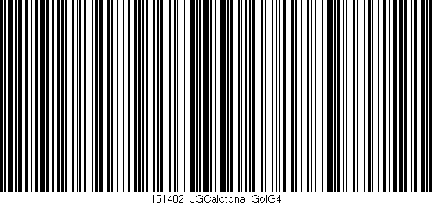 Código de barras (EAN, GTIN, SKU, ISBN): '151402_JGCalotona_GolG4'
