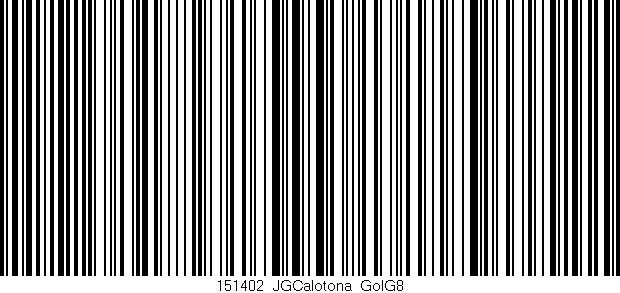 Código de barras (EAN, GTIN, SKU, ISBN): '151402_JGCalotona_GolG8'