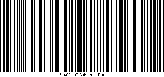 Código de barras (EAN, GTIN, SKU, ISBN): '151402_JGCalotona_Para'