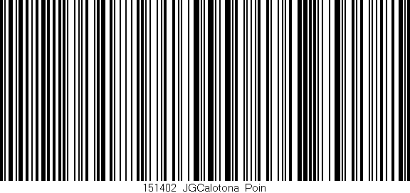 Código de barras (EAN, GTIN, SKU, ISBN): '151402_JGCalotona_Poin'