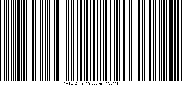 Código de barras (EAN, GTIN, SKU, ISBN): '151404_JGCalotona_GolG1'