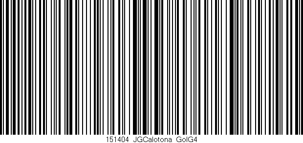 Código de barras (EAN, GTIN, SKU, ISBN): '151404_JGCalotona_GolG4'