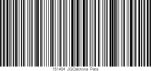 Código de barras (EAN, GTIN, SKU, ISBN): '151404_JGCalotona_Para'