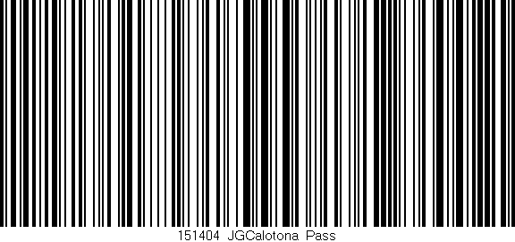 Código de barras (EAN, GTIN, SKU, ISBN): '151404_JGCalotona_Pass'