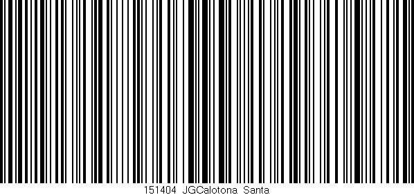 Código de barras (EAN, GTIN, SKU, ISBN): '151404_JGCalotona_Santa'