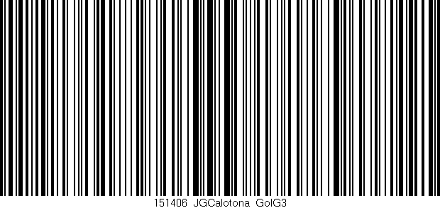 Código de barras (EAN, GTIN, SKU, ISBN): '151406_JGCalotona_GolG3'