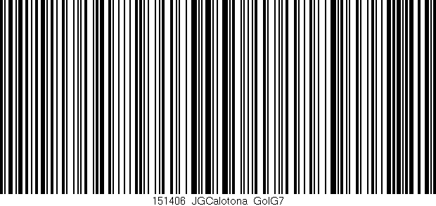 Código de barras (EAN, GTIN, SKU, ISBN): '151406_JGCalotona_GolG7'